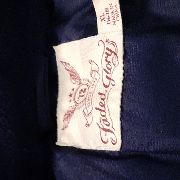 SALE! Faded glory, navy blue,quilted jacket size XL-16-18  nice and warm! - Picture 5 of 5